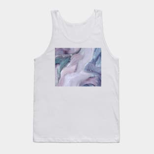 Abstract Oil Painting Very Peri Blue Purple 1c19 Tank Top